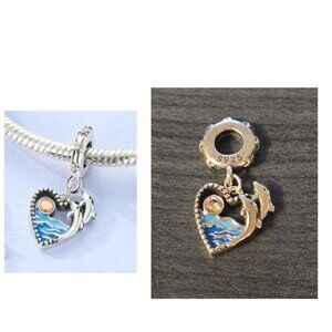 NEW Dolphin Ocean Silver 925 Charm For Pandora Bracelet
